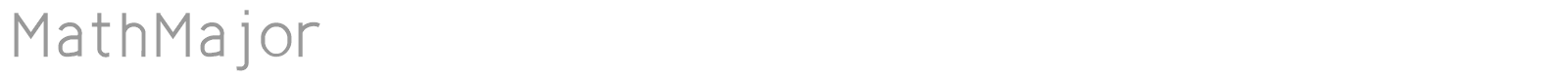 MathMajor font preview